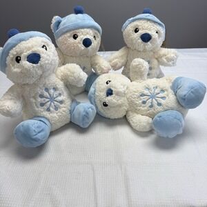 Lot Of 4 2025 Petsmart Dog Toy Stuffed Journey Bear Squeaky Chew Plush 11"‎ New
